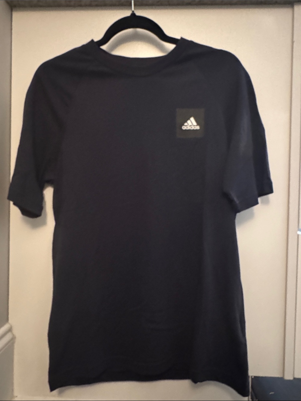 adidas Black Short-Sleeve Logo Pocket Tee